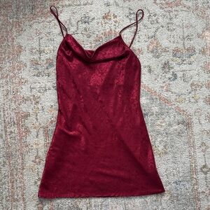 Princess Polly Burgundy Mini Dress